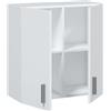 Habitdesign Mobiletto pensile multiuso, rifinito in colore bianco, misure: 59 cm (larghezza) x 60 cm (altezza) x 26,5 cm (profondità)