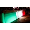R.G.Service Bancone Bar Bartolomeo per esterno con Cocktail Station attrezzata con piano in acciaio, vaschette, speed rack e Kit di Illuminazione LED con Telecomando - Postazione Cocktail Bar -