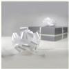 VIRSUS 100 coccarde Fiocco 50mm Autotiranti Bianco Matrimonio Sposi per Auto specchietto Nozze Battesimo Comunione