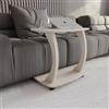 sugodesign Tavolino Divano con rotelle, Piccolo tavolo da salotto, Tavolino da caffè in stile elegante, Piccolo tavolo per soggiorno, Superficie ideale per laptop, tazze (Beige Sabbia)