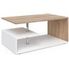 Vicco Tavolino da salotto Guillermo, Bianco/Sonoma, 91 x 52.6 cm