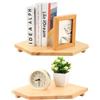 YITYDaMai 2 Pz Mensola Angolare da Muros, Mensole da Muro Legno Sospese, Mensole Angolari da Muro, Angoliera Mensola da Muro Angolare vintage per cucina, bagno, camera da letto, soggiorno