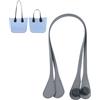 Generico Manici borsa,manici per borse uncinetto,Manici per Borse Lunghi Corti Sottili Manici in Pelle PU tracolle per O Bag Manici per Borse da Tenere a Mano per la Realizzazione (Grigio scuro, 86CM)