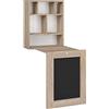 BIM Furniture Dettagli sulla scrivania pieghevole, sospeso, TILT tavolo da computer, tavolo pieghevole da parete (rovere Sonoma)