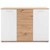FINORI - Cassettiera in truciolato, 120 x 85 x 35 cm, colore: Bianco