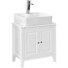 SoBuy® FRG202-W Base armadietto a due ante, Armadietto sotto lavabo, bianco,