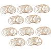 GOSIA 100 Pack 3 Pollici Gold Dream Catcher Anelli nel Metallo Hoops nel macramè per Acchiappasogni E