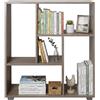 MAKA change your life quality MAKA Libreria Scaffale per Soggiorno 5 Ripiani Scaffalatura Portaoggetti Libri Svuotatasche in Legno con Rivestimento Laminato Verticale Orizzontale Mobiletto Cucina Ufficio Studio (Rovere, Italo)