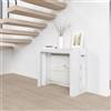 VE.CA.s.r.l. VE.CA - Tavolo Allungabile Mercurio, Made in Italy - Console Allungabile con Porta Prolunghe fino a 3 Metri, 14 Posti Shabby Chic - Moderno Da Sala da Pranzo (14 Posti, Shabby Chic)