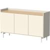 Vicco Credenza Velina, Crema, 140 x 82 cm con 6 scomparti, adatto per riporre abiti e oggetti per la casa