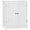 WOLTU Mobile da Bagno Sottolavello, Mobiletto da Bagno Bianco, Mobile Sotto Lavabo, con Ripiano Regolabile, 50x60x30 cm