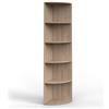 Vicco Libreria angolare da terra Ecki, Sonoma, 40 x 180 cm, per montaggio a parete con tre ripiani aperti