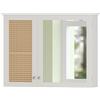 Vicco Specchio contenitore bagno Rosario, Bianco, 68 x 49 cm
