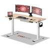 SANODESK Scrivania Gaming Regolabile 140x60 cm, Elettrica con Memoria e Promemoria Sedentarietà, Acero