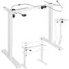 tectake® Telaio per Scrivania con Regolazione Elettrica, Dimensioni Variabili 85-129x65x71-121cm, Elevata Stabilità, Telaio Scrivania Gaming Regolabile in Altezza, Motore 52W, Carico max 70kg - Bianco
