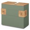 Vicco Mobile sottolavabo per bagno Eden, Verde, 70 x 64.5 cm con 2 cassetti, ampio spazio di archiviazione per gli accessori del bagno