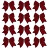 Matoebyr Fiocchi di Natale in Velluto, 12 Pezzi Fiocchetti Burgen Regalo Vintage, per Albero di Natale, Confezioni Regalo E Decorazioni Matrimoni (15 X 15cm)