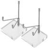 Ipetboom Espositore da Tavolo in Metallo Regolabile 2 Pezzi - Supporto Stabile per Esposizione di Pietre e Cristalli - Base Argento per Collezioni di Rocce, Gioielli e Decorazioni