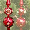 Lauschaer Glaskunst-Christbaumspitzen Lauschaer - Punte per Albero di Natale in Vetro