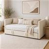 HFASD Letto giornaliero allungabile 90/180 x 200 cm, letto estraibile Stessa altezza con rete a doghe, letto per ospiti allungabile, letto matrimoniale, camera da letto, soggiorno, velluto, senza