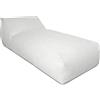 Deshome - Pouf lettino prendisole da esterno sfoderabile - Puff poltrona sacco outdoor idrorepellente con imbottitura, chaise longue design Grigio luce