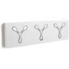 Tomasucci Appendiabiti da Parete New bin 3 White