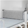 ZCXRYFL Cuscini Da Lettura Letto Singolo Cuscino Per Testata Del Letto Cuscino Di Supporto Per La Schiena Imbottito Cuscino Per Schienale Cuscino Per Testiera In Ferro/Legno Con Fodera Lavabile(80x25x5cm,Gray