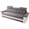 Robin Inspire Diana Divano con funzione letto cuscini e poggiatesta regolabili moderno elegante grigio e bianco 230 x 95 x 90