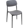 MOHOME Sedia Tortora Polipropilene Impilabile Dimensioni 79 x 54,5 x 46 cm Design Ergonomico Minimalista Elegante Interno Esterno Casa Ufficio Bar Ristorante