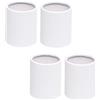 GALPADA Scatole Rotonde Floreali Mini Bianche 4 Pezzi per Bouquet | Cartone Bianco, Base per Composizioni e Confezione Regalo, Uso Casa Vetrine Fiori Secchi