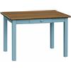 k koma Tavolo da pranzo blu con cassetto, tavolo da cucina in legno di pino massiccio nuovo produttore rovere (70 x 90)