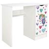 leomark scrivania per bambini in legno 90cm x 50cm x 77cm (LxPxA), set di mobili per computer, scrittoio stile moderno, tavolo per imparare e giocare, mobili per la camera dei bambini, Unicorno