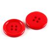 Rodsah 100 Pezzi di Bottoni da Cucito da 10 mm a 30 mm, graniture, Accessori per Scrapbooking, Bottoni Decorativi in Resina,Rosso,15 mm