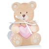 Ingrosso e Risparmio Bomboniere Nascita Bambina 20 pz Scatoline a Forma di Orsetto Cartoncino Cuore Rosa Portaconfetti Segnaposto Bimba Femminuccia Primo Compleanno Battesimo Fai da Te