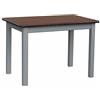 k koma Tavolo da pranzo grigio Tavolo da cucina MASSIVO legno di pino nuovo produttore noce (70 x 90)