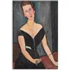 LATAFA Amedeo Modigliani Poster Amedeo Modigliani Stampe Amedeo Modigliani Arte della Parete Moda Donna Tela Dipinto Decorazioni per la casa Immagini 40x60 cm Senza Cornice