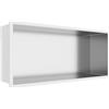 Balneo WALL-BOX ONE Doccia a Nicchia a Parete in Acciaio Inox per Il Bagno Nicchia per Doccia 45x20x10cm, Installazione in Nicchia Flessibile, Nicchia per Utensili da Bagno, Senza Piastrelle
