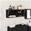 Generico Mobile da Bagno a Parete Nero 100x25x40 cm in Truciolato,Nero,15.95kg,860104