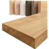 LAMO Manufaktur Mensola legno massello senza fori | Mensola 120 cm per soggiorno, studio | Colore: rustico, Bordo: diritto | Legno massello, design moderno, effetto sospeso