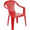 URBNLIVING Camelia - Sedia per bambini, in plastica, colore: Rosso