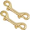 Operitacx Moschettoni Doppi in Ottone Resistente 90mm Molla 2 Pezzi per Borse e Accessori Tracolle Portachiavi Guinzagli