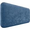 DHOME Testiera Imbottita Liscia Arrotondata in Lana Ecologica per Parete Acustica Testate Fonoassorbenti Testata Letto Camera da Letto (Blu, 110cm)