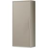 AQA DESIGN pensile bagno, mobile bagno sospeso completamente realizzato in MDF e PET, pensile bagno sospeso reversibile dxsx, manigia in alluminio - Tortora - 35x18x78,2 cm