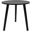Spetebo Tavolino in legno nero rotondo con 3 gambe - 41 x 40 cm - tavolo decorativo in design elegante - tavolino da caffè, tavolino da caffè, sgabello per piante