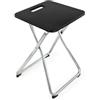 Ikea GUNDE - Sgabello pieghevole, portata fino a 100 kg, leggero e stabile, colore: nero