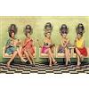 XCPORA Vintage Donne Parrucchiere Poster Tela Wall Art Womens Acconciatura Stampe Retro Pittura Parrucchiere Immagine 60x80cm Senza Cornice