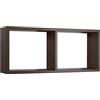 MODULARREDO | MORGANA Mensola da Muro, Libreria Sospesa, Libreria da Parete, Scaffale da Parete, Wengè, 70x30 p15.5 cm, Kit Tasselli Inclusi - Made in Italy