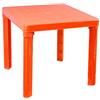 Zeus Party Tavolino in plastica rigida 50 x 50 per interni/esterni vari colori (arancione)