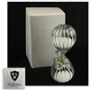 DLM Bomboniere DLM-29584-verde (Kit 6 Pezzi) Clessidra in Vetro con Farfalla in Cristallo Tema Tempo per Matrimonio Comunione Cresima_Verde bomboniera