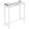WOLTU Tavolo da Bar Rettangolare Alto Tavolino Bancone per Cucina in Metallo e Legno 100x40x100 cm